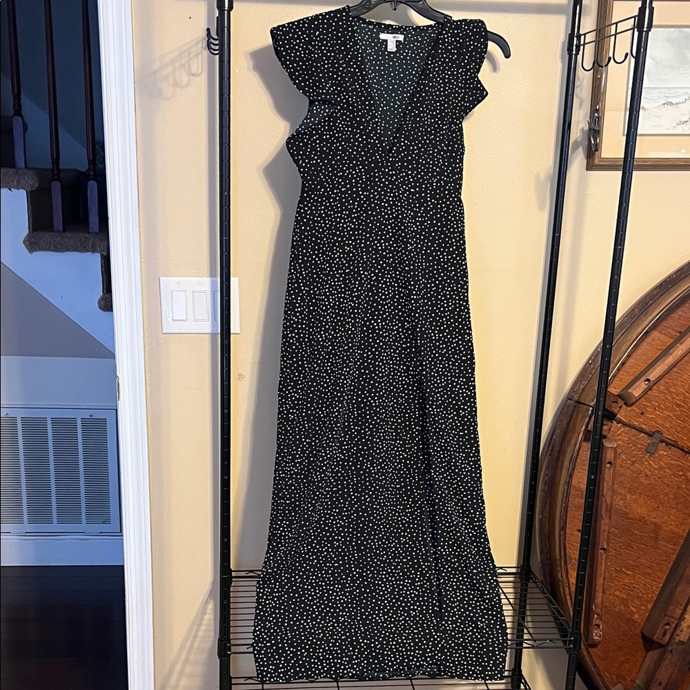 Amuse Society Black and White Maxi Dress